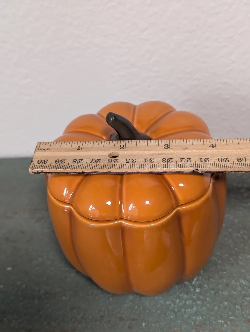 PartyLite Pumpkin Candle Holder/Jar Harvest Fall Thanksgiving New w/o Box - Picture 8 of 8